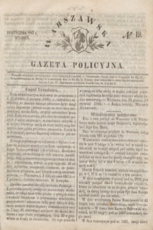 Warszawska Gazeta Policyjna. 1847, № 19 (19 stycznia)