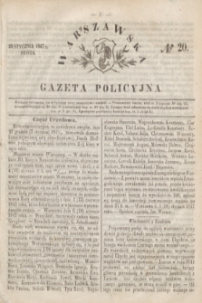 Warszawska Gazeta Policyjna. 1847, № 20 (20 stycznia)