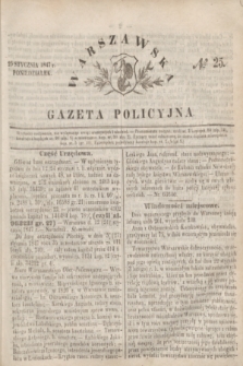 Warszawska Gazeta Policyjna. 1847, № 25 (25 stycznia)