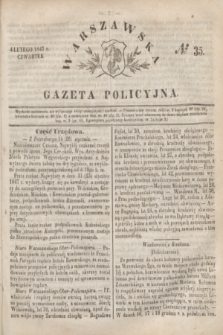 Warszawska Gazeta Policyjna. 1847, № 35 (4 lutego)