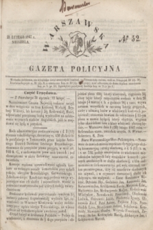 Warszawska Gazeta Policyjna. 1847, № 52 (21 lutego)