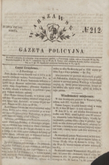 Warszawska Gazeta Policyjna. 1847, № 212 (31 lipca)