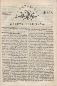 Warszawska Gazeta Policyjna. 1847, No 228 (16 sierpnia)