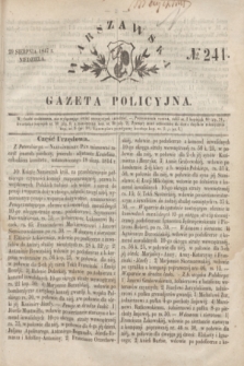 Warszawska Gazeta Policyjna. 1847, № 241 (29 sierpnia)