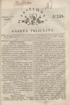 Warszawska Gazeta Policyjna. 1847, No 248 (5 września)