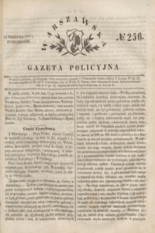 Warszawska Gazeta Policyjna. 1847, № 256 (13 września)