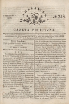 Warszawska Gazeta Policyjna. 1847, No 258 (15 września)
