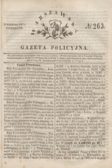 Warszawska Gazeta Policyjna. 1847, No 263 (20 września)