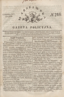 Warszawska Gazeta Policyjna. 1847, No 266 (23 września)