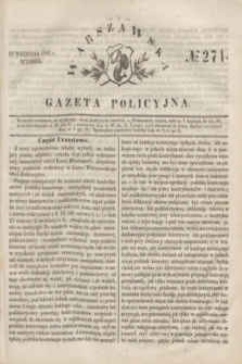 Warszawska Gazeta Policyjna. 1847, No 271 (28 września)