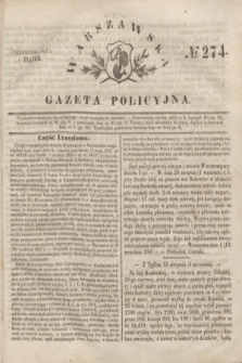 Warszawska Gazeta Policyjna. 1847, No 274 (1 października)