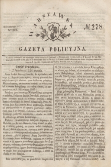 Warszawska Gazeta Policyjna. 1847, No 278 (5 października)