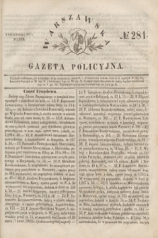 Warszawska Gazeta Policyjna. 1847, № 281 (8 października)