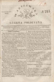 Warszawska Gazeta Policyjna. 1847, No 293 (20 października)