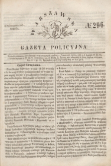 Warszawska Gazeta Policyjna. 1847, No 296 (23 października)