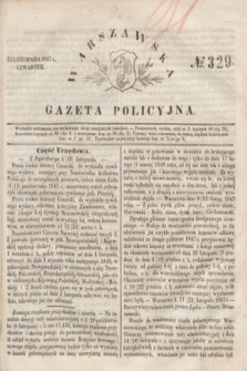 Warszawska Gazeta Policyjna. 1847, № 329 (25 listopada)
