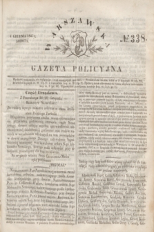 Warszawska Gazeta Policyjna. 1847, No 338 (4 grudnia)