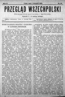 Przegląd Wszechpolski : dwutygodnik polityczny i społeczny. 1896, nr 21