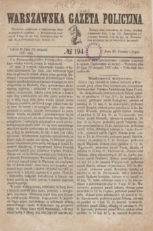 Warszawska Gazeta Policyjna. 1861, № 194 (10 sierpnia)