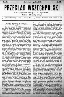 Przegląd Wszechpolski : dwutygodnik polityczny i społeczny. 1896, nr 23