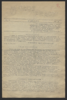 Głos Pracy. R.4, nr 20 (13 maja 1943)