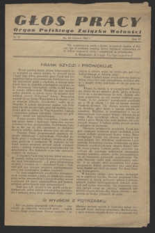 Głos Pracy : Organ Polskiego Związku Wolności. R.4, nr 24 (10 czerwca 1943)