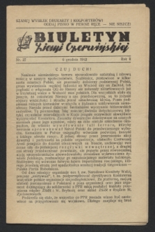 Biuletyn Ziemi Czerwieńskiej. R.2, nr 27 (6 grudnia 1942)