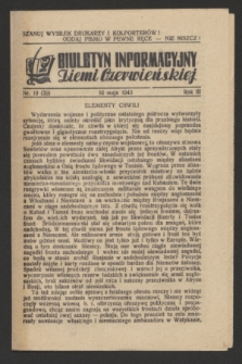 Biuletyn Informacyjny Ziemi Czerwieńskiej. R.3, nr 10 (16 maja 1943) = nr 39