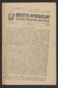Biuletyn Informacyjny Ziemi Czerwieńskiej. R.3, nr 12 (30 maja 1943) = nr 41