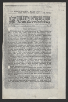 Biuletyn Informacyjny Ziemi Czerwieńskiej. R.3, nr 13 (6 czerwca 1943) = nr 42
