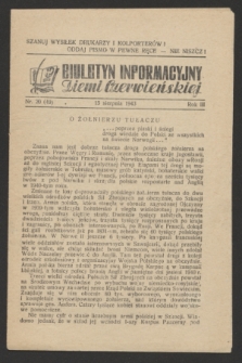 Biuletyn Informacyjny Ziemi Czerwieńskiej. R.3, nr 20 (15 sierpnia 1943) = nr 49