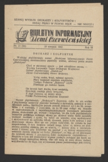 Biuletyn Informacyjny Ziemi Czerwieńskiej. R.3, nr 21 (22 sierpnia 1943) = nr 50