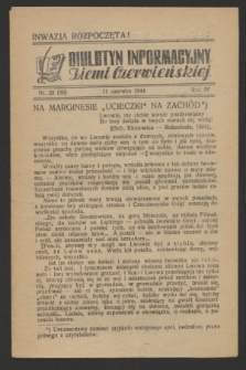 Biuletyn Informacyjny Ziemi Czerwieńskiej. R.4, nr 22 (11 czerwca 1944) = nr 88