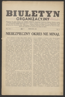 Biuletyn Organizacyjny : wydawany dla swych członków przez Komitet Narodowy Amerykanów Pochodzenia Polskiego. R.1, No. 11 (wrzesień 1943)