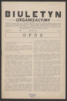Biuletyn Organizacyjny : wydawany dla swych członków przez Komitet Narodowy Amerykanów Pochodzenia Polskiego. R.2, No. 26 (grudzień 1944)