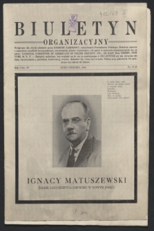 Biuletyn Organizacyjny : wydawany dla swych członków przez Komitet Narodowy Amerykanów Pochodzenia Polskiego. R.4, nr 45/46 (lipiec - sierpień 1946)
