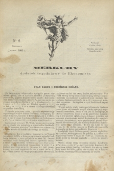 Merkury : dodatek tygodniowy do Ekonomisty. 1866, nr 2 (13 stycznia)