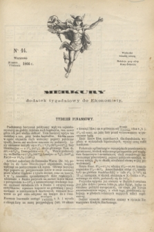 Merkury : dodatek tygodniowy do Ekonomisty. 1866, nr 14 (7 kwietnia)