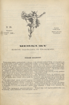 Merkury : dodatek tygodniowy do Ekonomisty. 1866, nr 18 (5 maja)