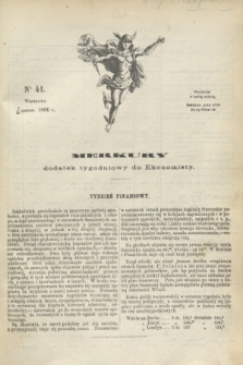 Merkury : dodatek tygodniowy do Ekonomisty. 1866, nr 41 (13 października)