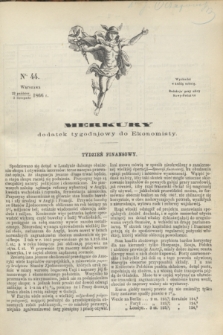 Merkury : dodatek tygodniowy do Ekonomisty. 1866, nr 44 (3 listopada)