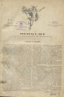 Merkury : dodatek tygodniowy do Ekonomisty. 1867, nr 1 (5 stycznia)