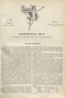 Merkury : dodatek tygodniowy do Ekonomisty. 1867, nr 13 (30 marca)