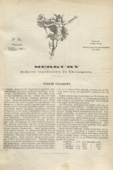 Merkury : dodatek tygodniowy do Ekonomisty. 1867, nr 14 (6 kwietnia)