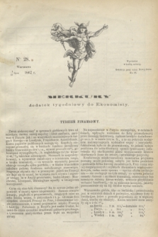 Merkury : dodatek tygodniowy do Ekonomisty. 1867, nr 28 (13 lipca)