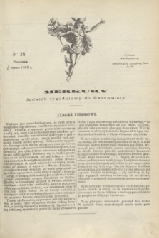 Merkury : dodatek tygodniowy do Ekonomisty. 1867, nr 38 (21 września)