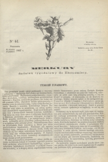 Merkury : dodatek tygodniowy do Ekonomisty. 1867, nr 41 (12 października)