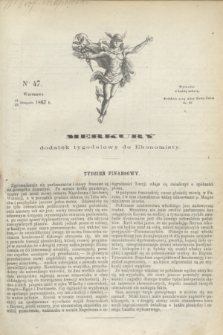 Merkury : dodatek tygodniowy do Ekonomisty. 1867, nr 47 (23 listopada)