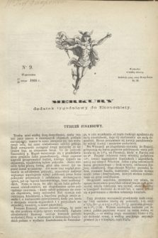 Merkury : dodatek tygodniowy do Ekonomisty. 1868, nr 9 (29 lutego)