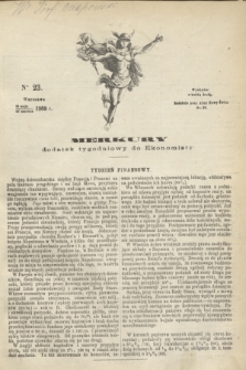 Merkury : dodatek tygodniowy do Ekonomisty. 1868, nr 23 (10 czerwca)